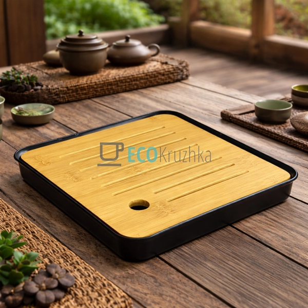 Чабань для чайної церемонії 20.4 х 3.5 см “Лілінг" чорни ...