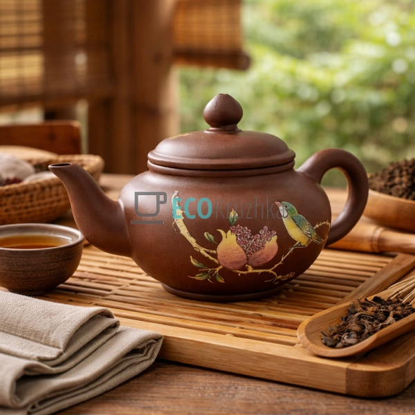 Глиняний чайник 300 мл “Соловейко” (T2513)