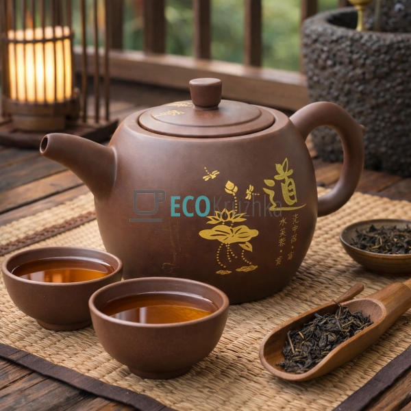 Глиняний чайник 1000 мл “Мудрість” (T2507)