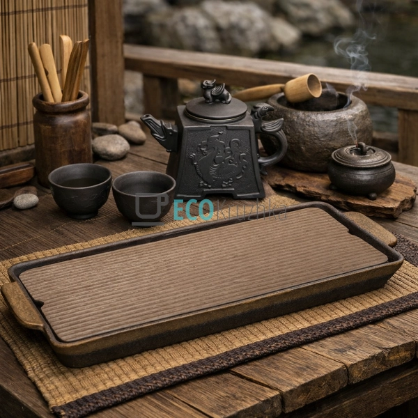 Глиняний чайний столик 41.5 х 15.5 х 3.5 см "Шеньжень" ( ...