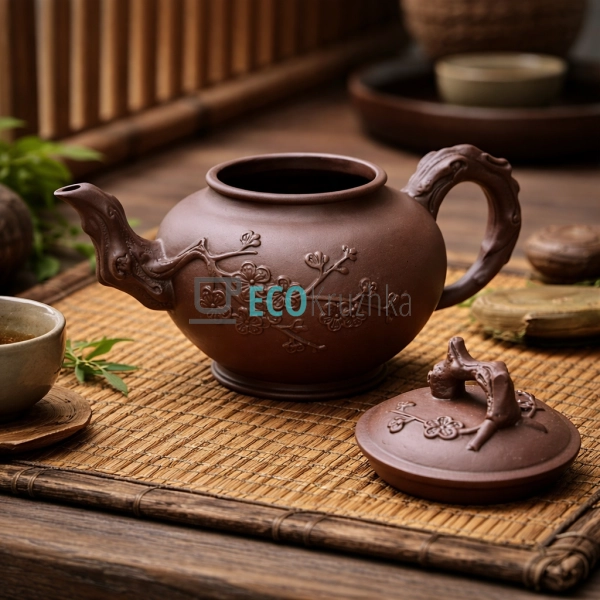 Глиняний чайник 900 мл “Сакура” (T2561)
