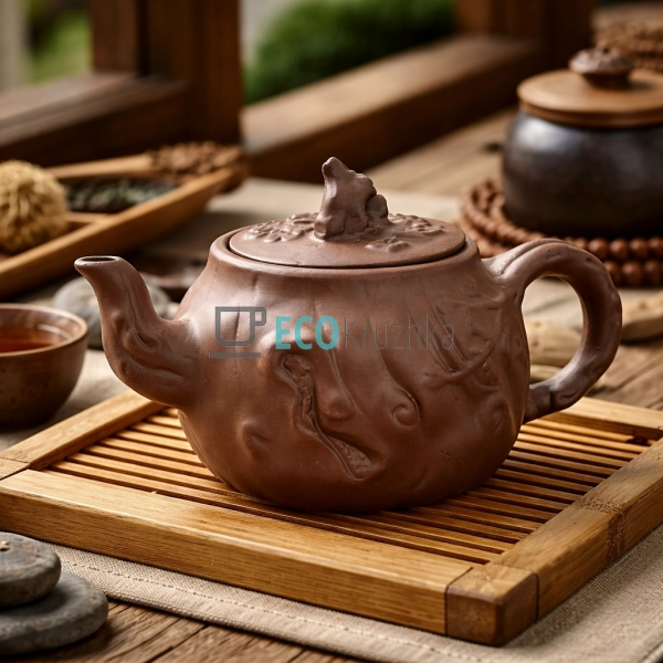 Глиняний чайник 600 мл “Старе Дерево” (T2584)