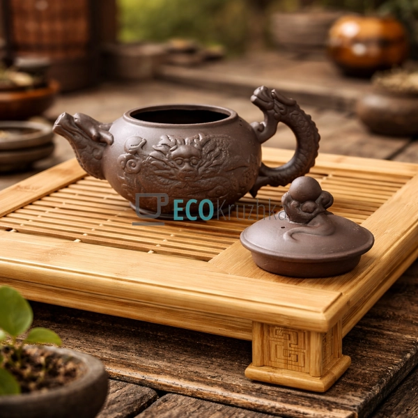 Глиняний чайник 400 мл “Перлина Дракона” (T2592)