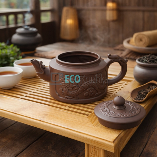 Глиняний чайник 360 мл “Тянь-Лун” (T2562)