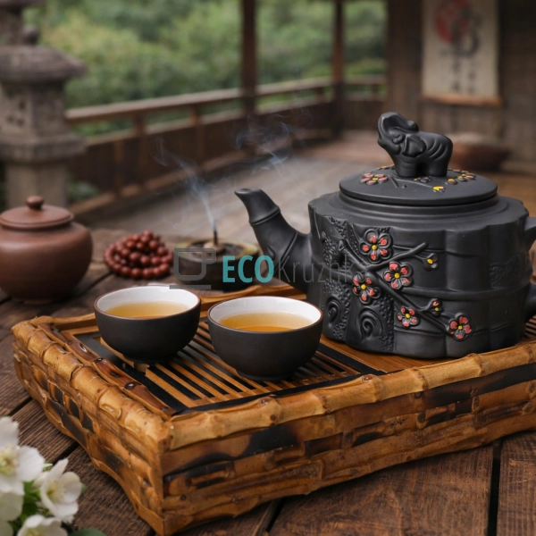 Глиняна піала 55 мл "Піньмінбей" темний (TC059-1)