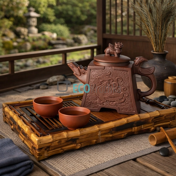 Глиняна піала для чаю 55 мл “Пті” червоний (TC060-2)