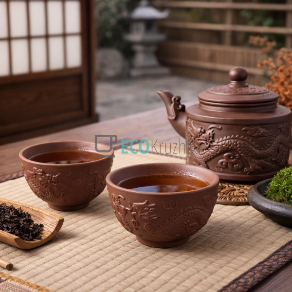 Глиняна піала для чаю 100 мл “Шень-Лун” (TC072)