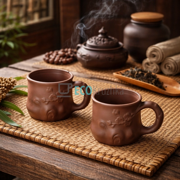 Набір чайних кружок 2 шт 200 мл “Пеньок” (TC075)