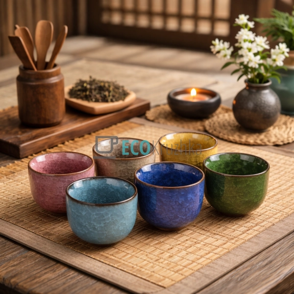 Набір керамічних піал для чаю 6 шт 100 мл “Року-100” (TC ...