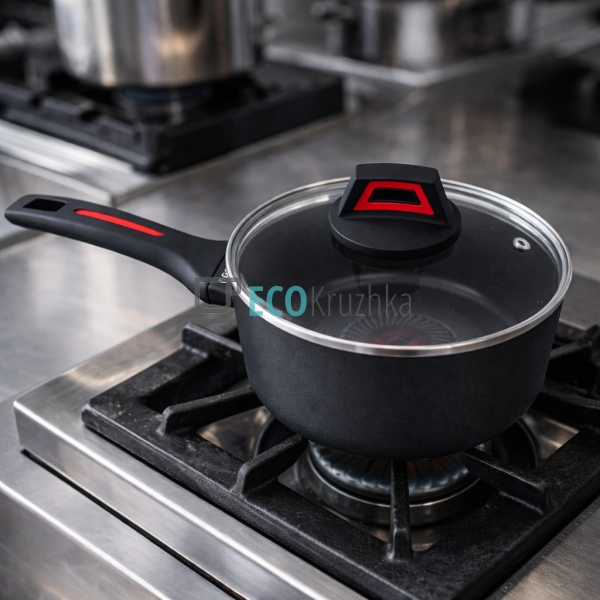 Ківш 18 см із кришкою з термоіндикатором 1.5 л Edenberg  ...