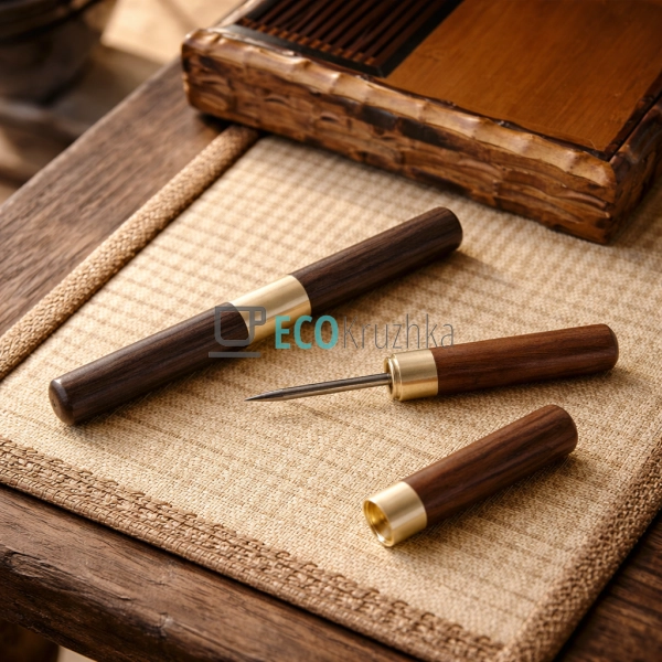 Ніж для пуеру “Рожеве дерево” великий (T2703)