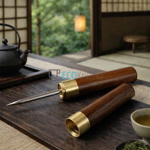 Ніж для пуеру “Рожеве дерево” великий (T2703)