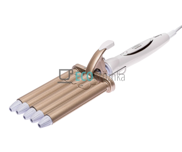 Потрійна плойта для завивки волосся із затиском Geemu EK ...