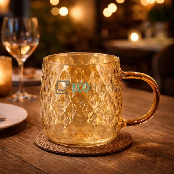 Кухоль скляний 350 мл Amber (992-235)