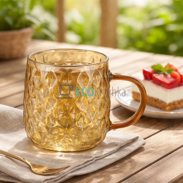 Кухоль скляний 350 мл Amber (992-235)