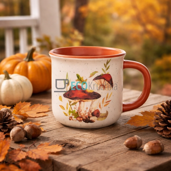 Чашка керамічна «Лісова Поляна» 350 мл червоний (733-740 ...