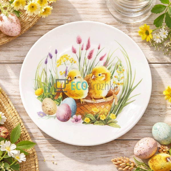 Тарілка порцелянова десертна 19 см Easter Melody (K228)