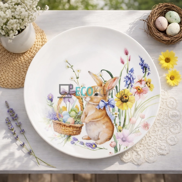 Тарілка порцелянова десертна 19 см Easter Melody (K227)