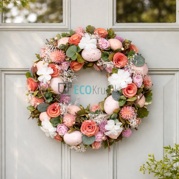 Декоративний великодній вінок 32 см (743-824)