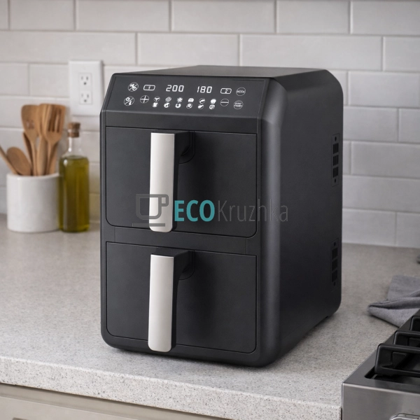 Аерофритюрниця (мультипіч) 5+5 л  чорний MR-761