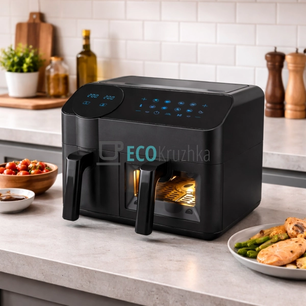 Аерофритюрниця (мультипіч) 3.5+6 л чорний MR-760