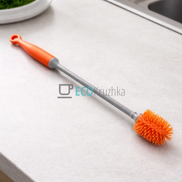 Йоржик для пляшок Maestro 300 мм Помаранжевий MR-1163