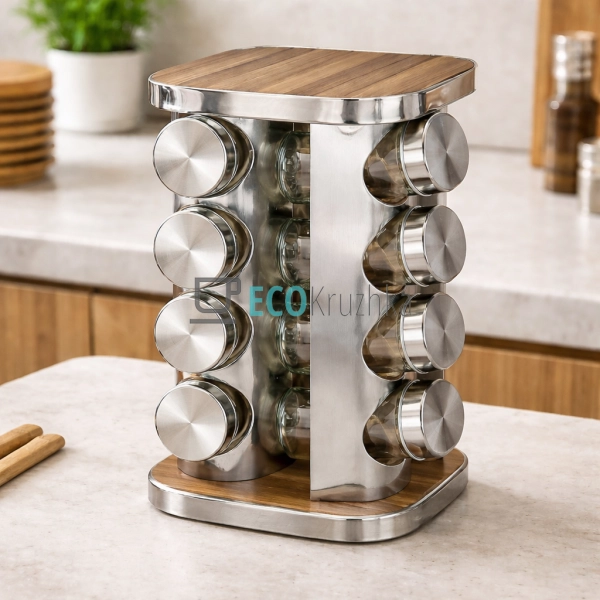 Набір для спецій карусель 360⁰ на 16 ємностей Edenberg E ...