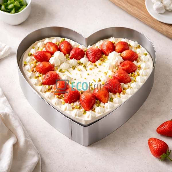 Набір форм для випікання тортів, 3 шт, форма серце (10x4 ... Набір форм для випікання тортів, 3 шт, форма серце (10x4 ...