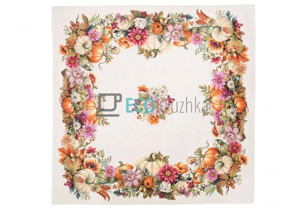 Скатертина гобеленова на стіл Гарбуз 97 х 100 см (1359NA ...