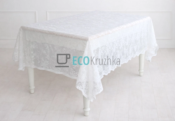 Мереживна скатертина на стіл Petite Bloom 140 х 260 см ( ...