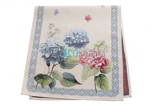 Ранер гобеленовий на стіл Гортензії 45 х 100 см (ZOE-45- ...