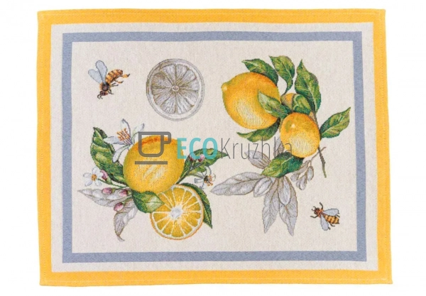 Гобеленова серветка на стіл Соковиті лимони 37 х 49 см ( ...