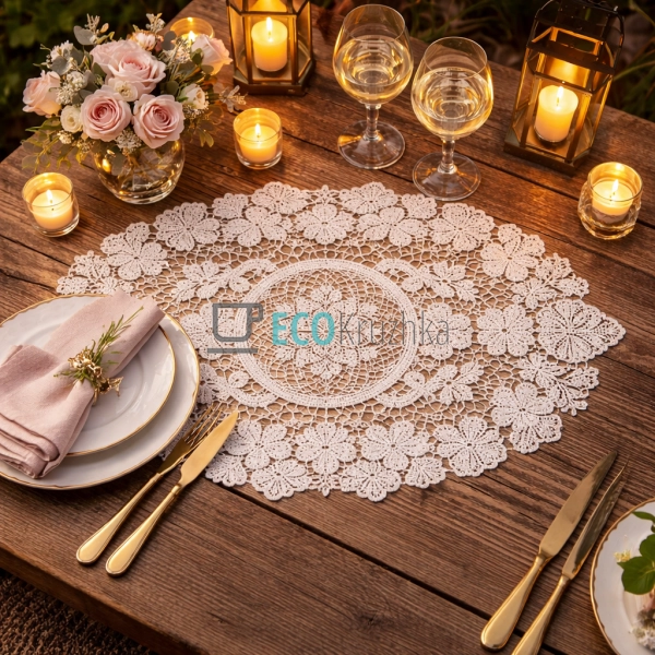 Мереживна серветка на стіл Heritage Lace 30 х 45 см (445 ...