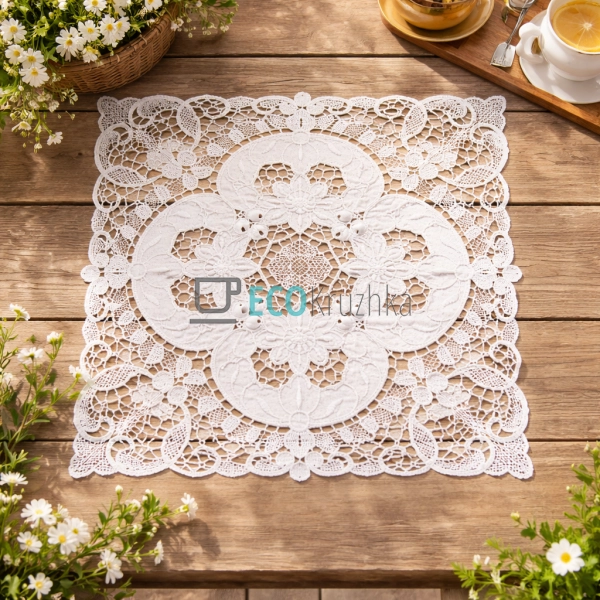 Бавовняна серветка на стіл Lace Medallion 38 х 38 см (44 ...