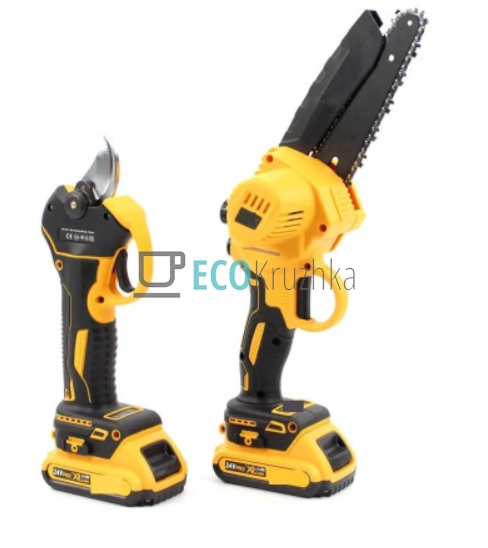 Набір садових інструментів 2в1: секатор та садова пилка ... Набір садових інструментів 2в1: секатор та садова пилка ...