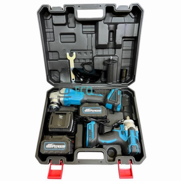 Набір 2в1: акумуляторний гайкокрут та болгарка 48В X331 ... Набір 2в1: акумуляторний гайкокрут та болгарка 48В X331 ...