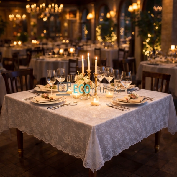 Мереживна скатертина на стіл Petite Bloom 140 х 140 см ( ... Мереживна скатертина на стіл Petite Bloom 140 х 140 см ( ...