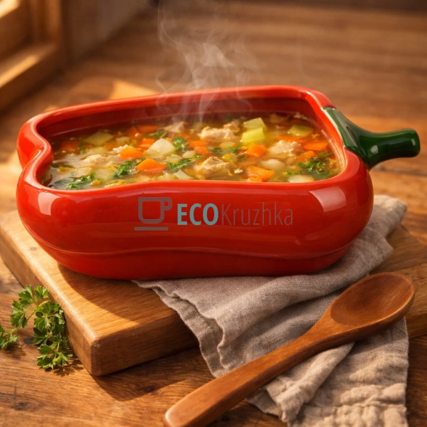 Керамічна піала Перець червоний 600 мл, 21×12.5×6 см (30 ...