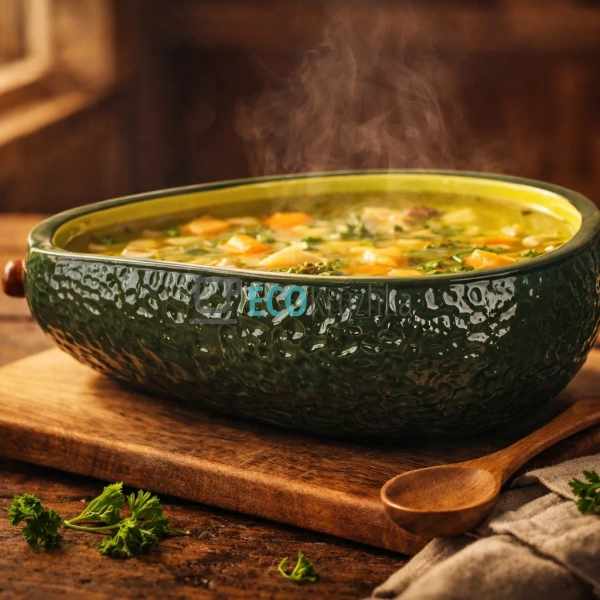 Керамічна піала Авокадо 600 мл, 21.5×12.5×5.5 см (304-07 ...