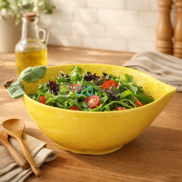 Салатник керамічний Лимон 30 х 22.5 х 10 см, 2.4 л. (304 ...