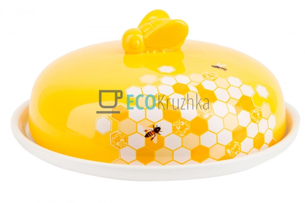 Керамічне блюдо для млинців Honey з кришкою 23 см (DM797 ...