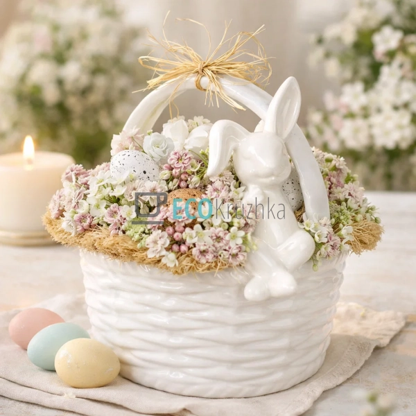 Декоративна великодня композиція 15×14×16 см (A-281) Декоративна великодня композиція 15×14×16 см (A-281)