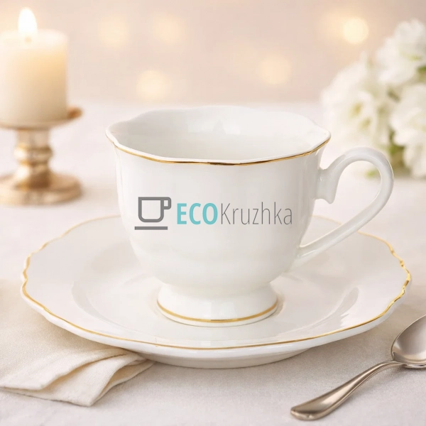 Кавовий набір порцеляновий White Elegance 6 чашок 100 мл ... Кавовий набір порцеляновий White Elegance 6 чашок 100 мл ...