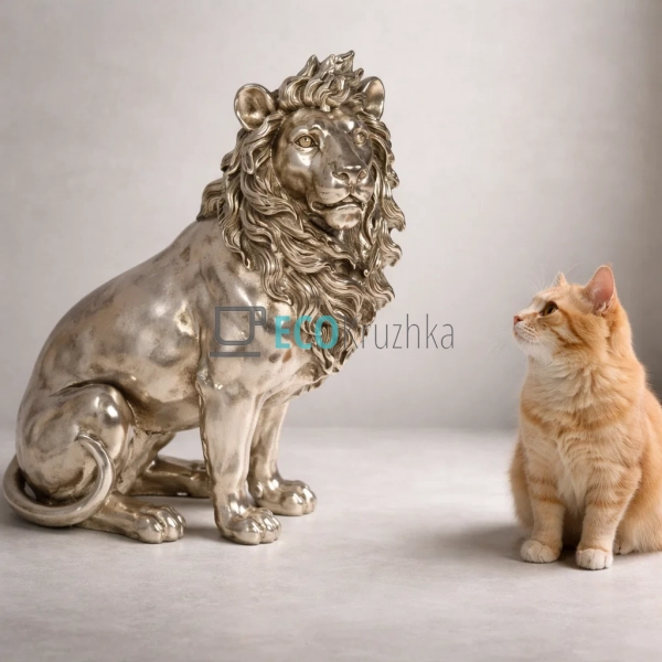 Статуетка декоративна Цар звірів 33 см, колір сталевий ( ... Статуетка декоративна Цар звірів 33 см, колір сталевий ( ...