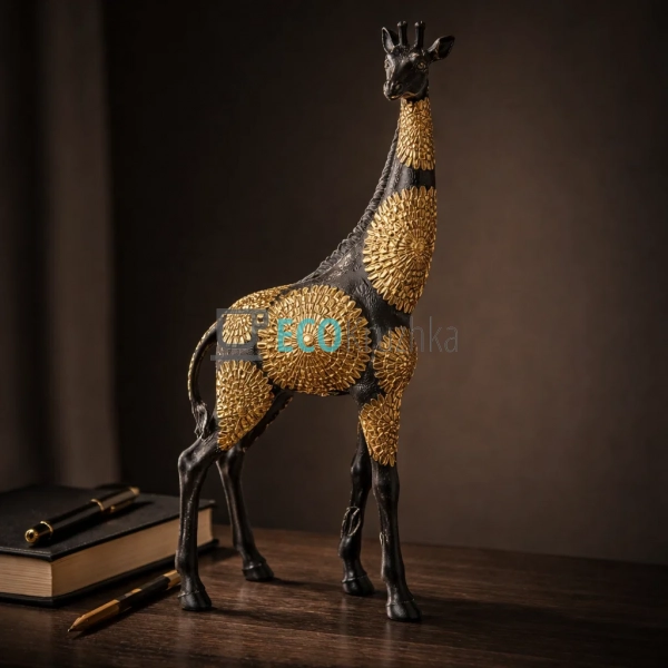 Декоративна фігура Жираф 41 см Чорний із золотом (450-90 ...