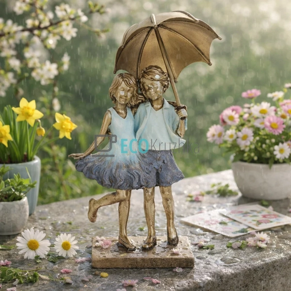 Декоративна статуетка Щасливі разом 17 см (K07-178) Декоративна статуетка Щасливі разом 17 см (K07-178)