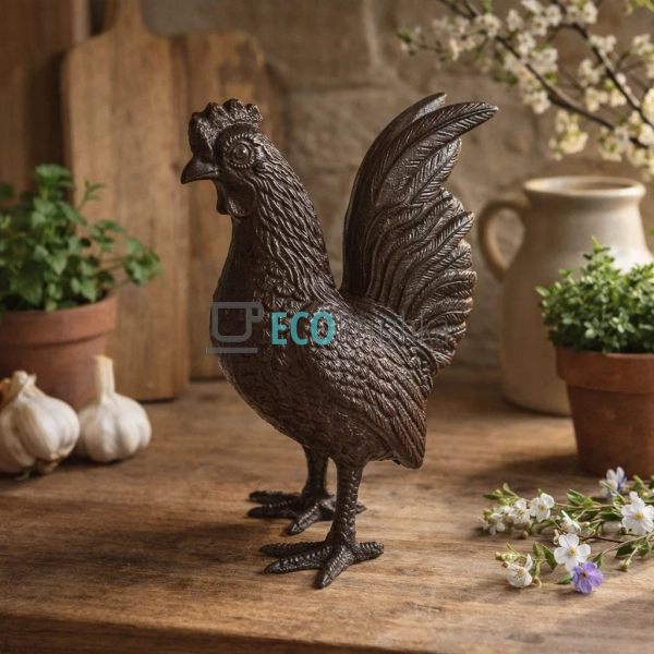 Декоративна чавунна фігура Півень 17×10×23 см (992-802) Декоративна чавунна фігура Півень 17×10×23 см (992-802)