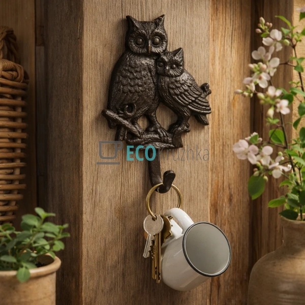 Гачок Сови чавунний 12.2х4.3х20.5 см (992-759)