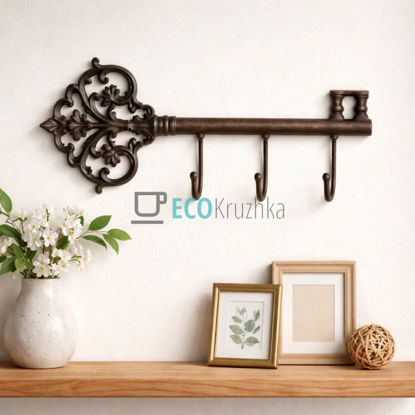 Вішалка Ключ чавунна 38.5х6х16 см (992-757)