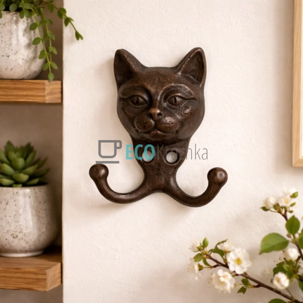 Гачок чавуний Котик 10х4х11 см (992-773)